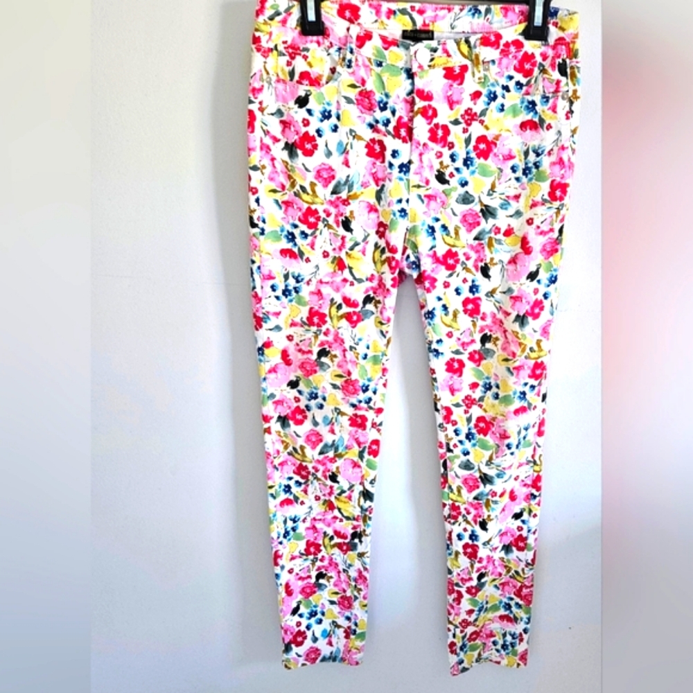Coco +Carmen floral skinny jeans